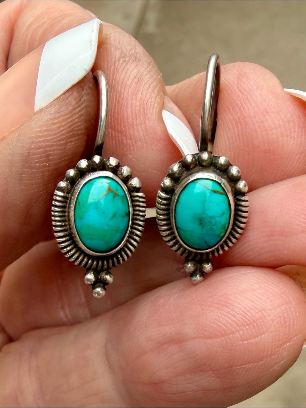 Vintage turquoise earrings